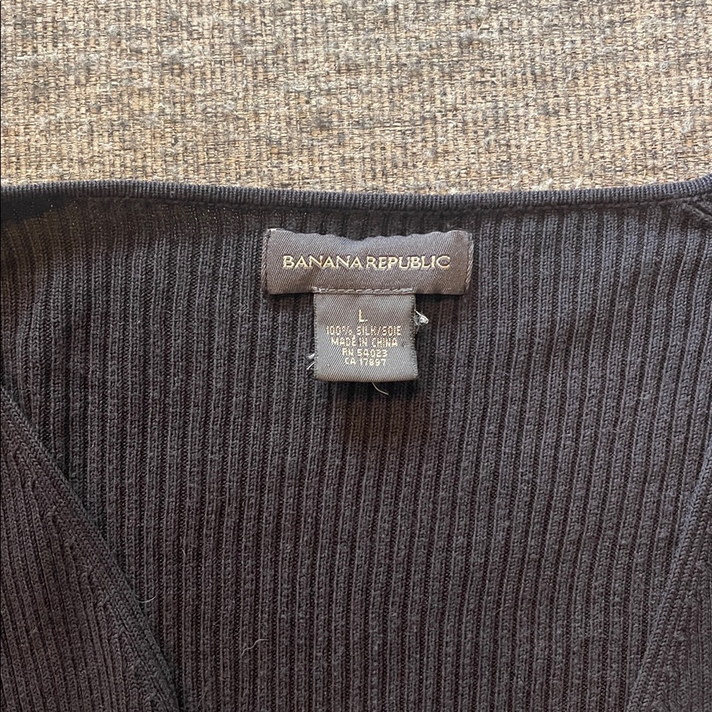 Banana Republic black Ribbed Cardigan - Picture 2 of 4